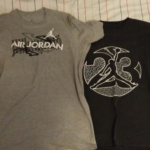2 Jordan brand t-shirts